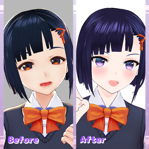 【VRoid用テクスチャ】VRoid美少女テクスチャセット