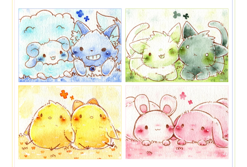 ポストカード「動物さん」シリーズ