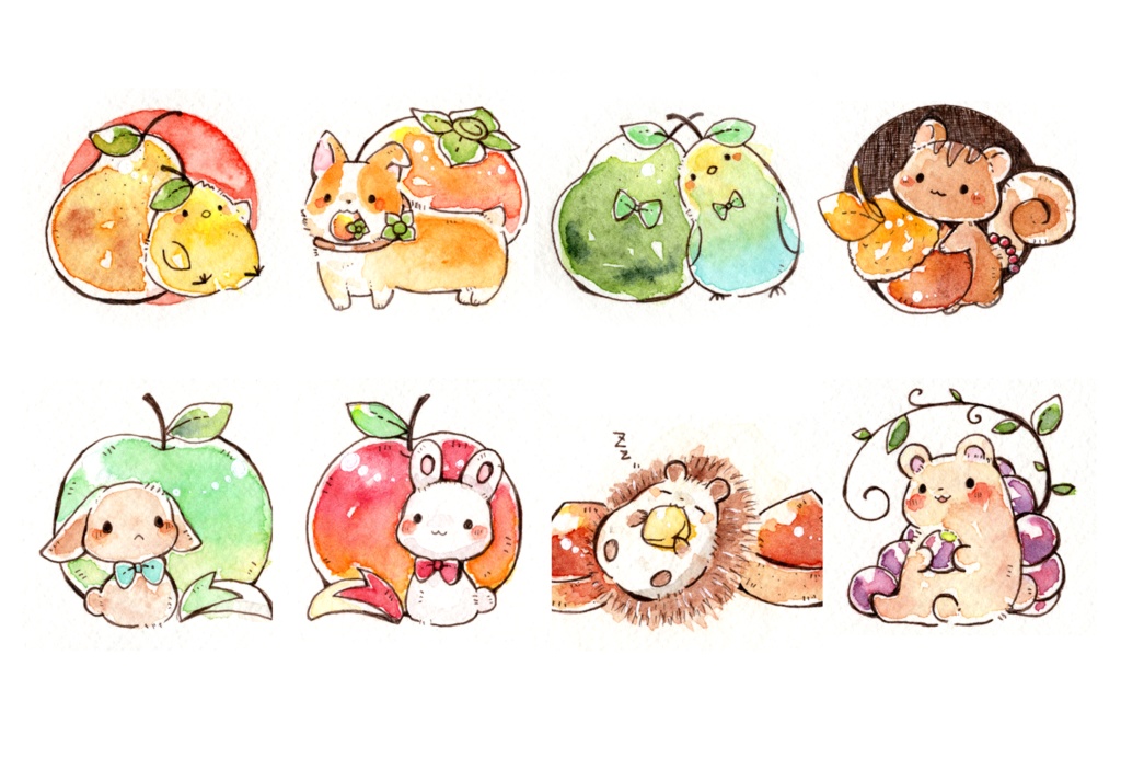 ポストカード「動物さん」シリーズ