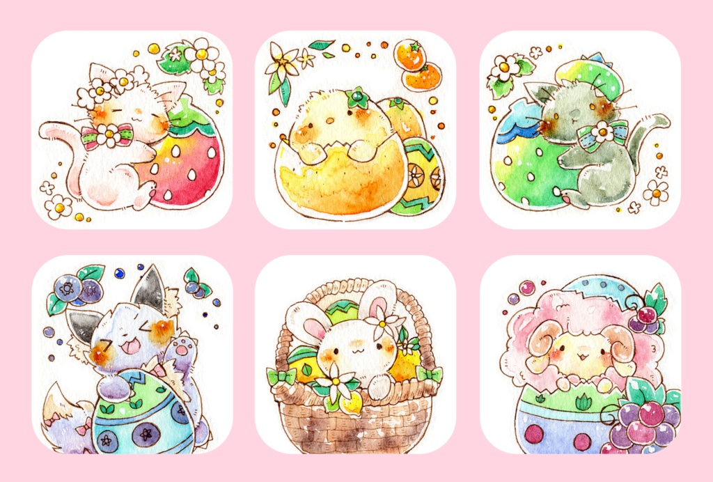 ポストカード「イースターエッグ」シリーズ