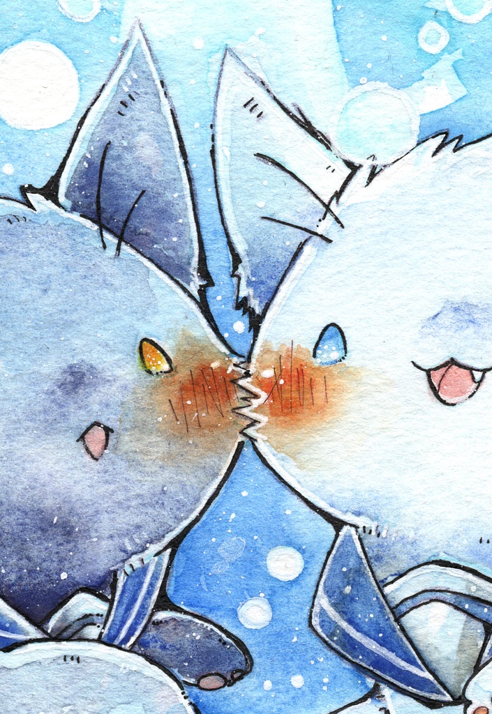 ポストカード「猫さんとマリンスノー」シリーズ