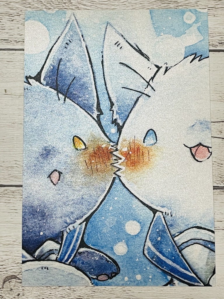 ポストカード「猫さんとマリンスノー」シリーズ