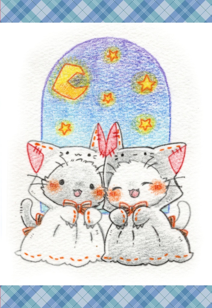 ポストカード「ハロウィンな動物さん①」シリーズ