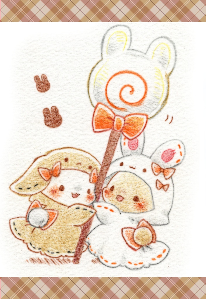 ポストカード「ハロウィンな動物さん①」シリーズ