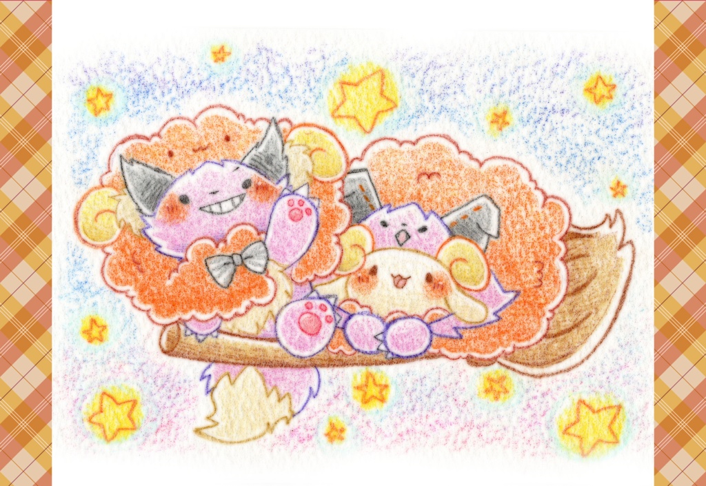 ポストカード「ハロウィンな動物さん①」シリーズ