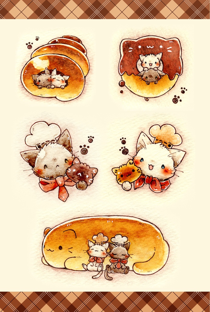 ポストカード 「ねこのぱんやさん」シリーズ