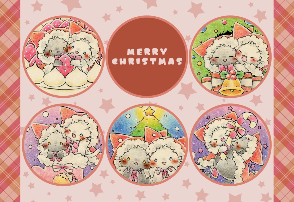 ポストカード「猫さんのコースター」シリーズ