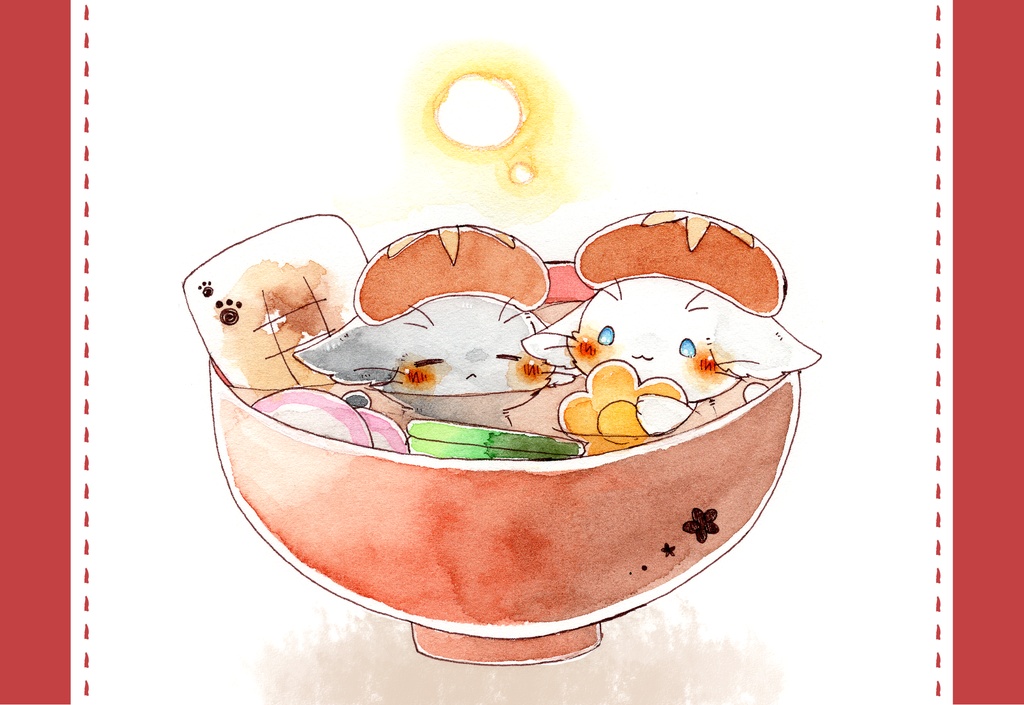 ポストカード「猫さんのお正月」シリーズ