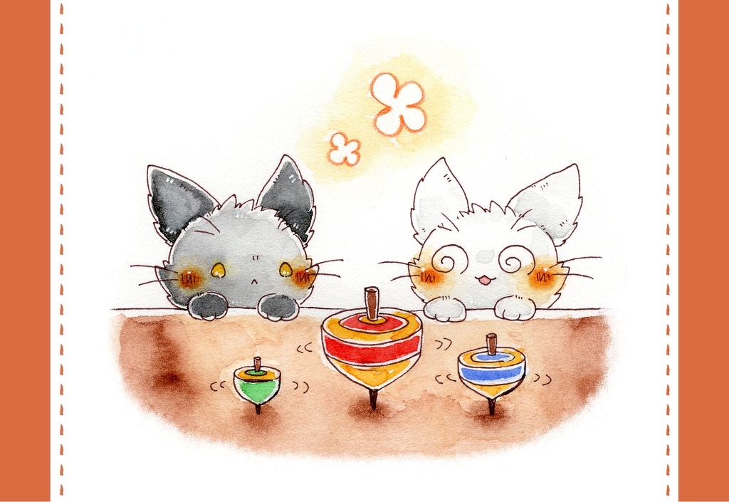 ポストカード「猫さんのお正月」シリーズ