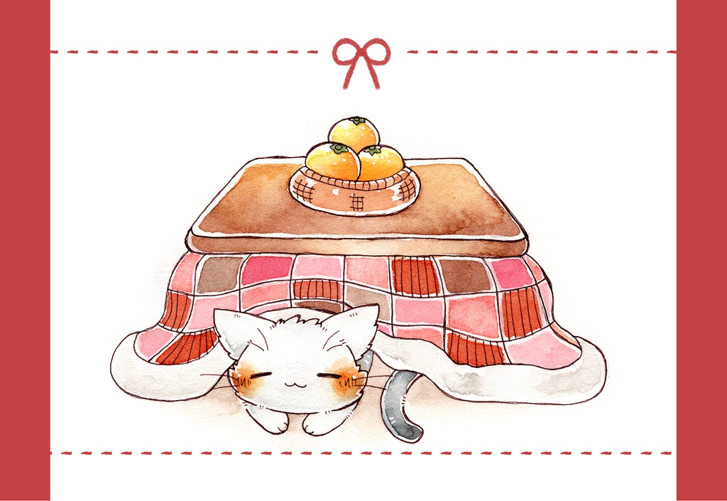 ポストカード「猫さんのお正月」シリーズ