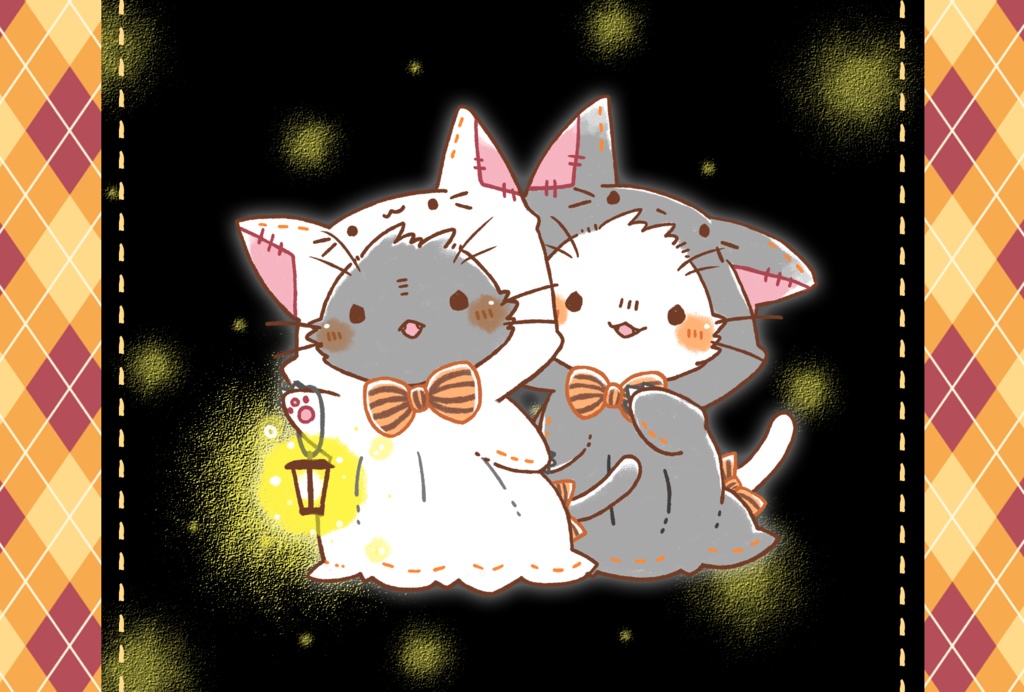 ポストカード「ハロウィンな動物さん②」シリーズ