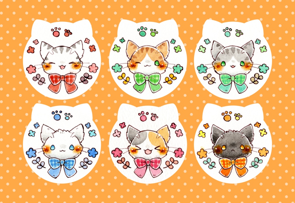ポストカード「色んな種類の猫さん」