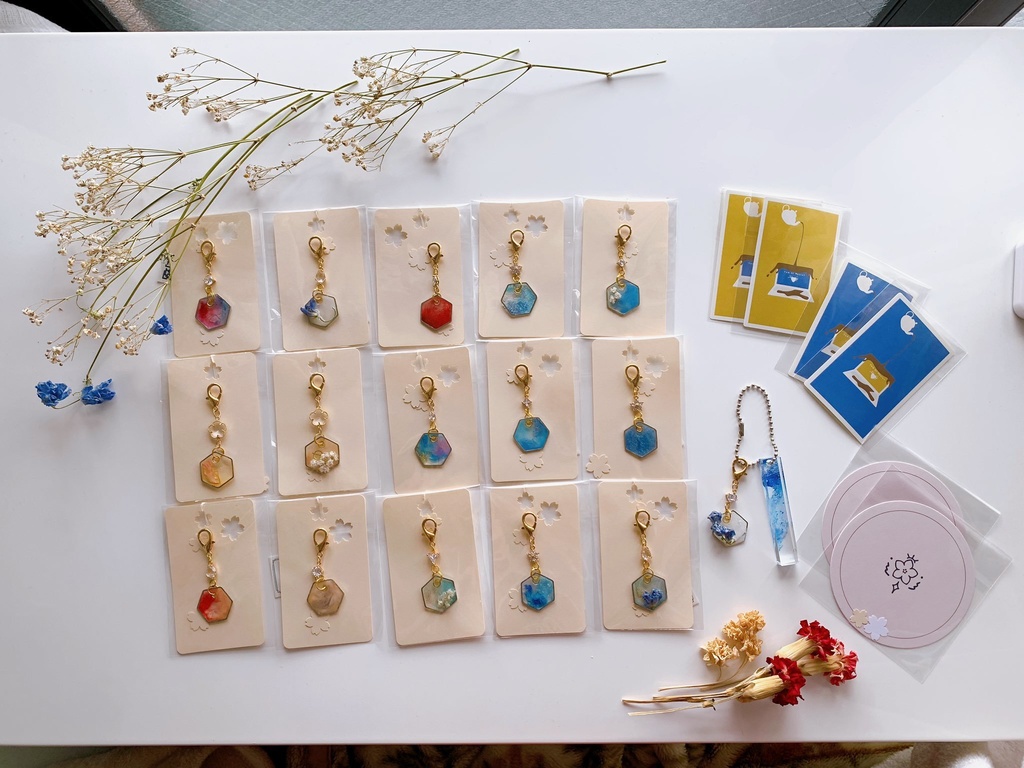 【セットでお得+特典付き】店主のキーホルダー+選べるレジンチャーム