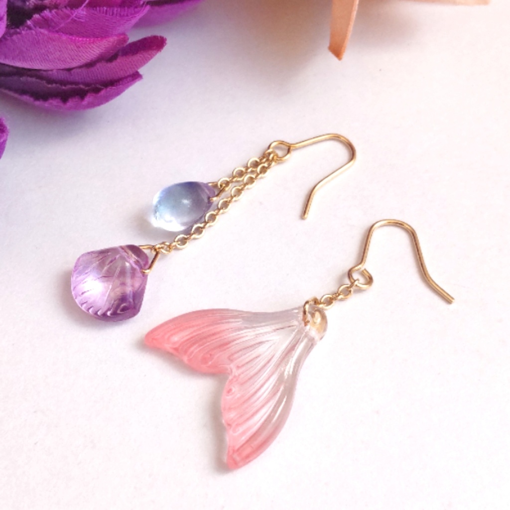 Crossする人魚ピアス/イヤリング