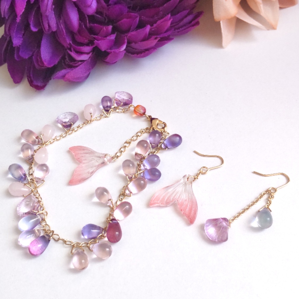 Crossする人魚ブレスレット/アンクレット