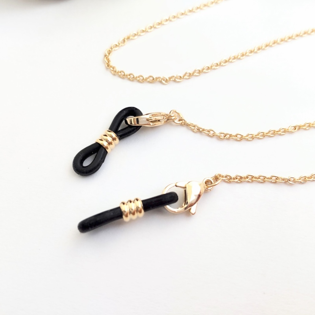 Crossする眼鏡&マスクチェーンBlue 非公式白雪巴イメージアクセサリー