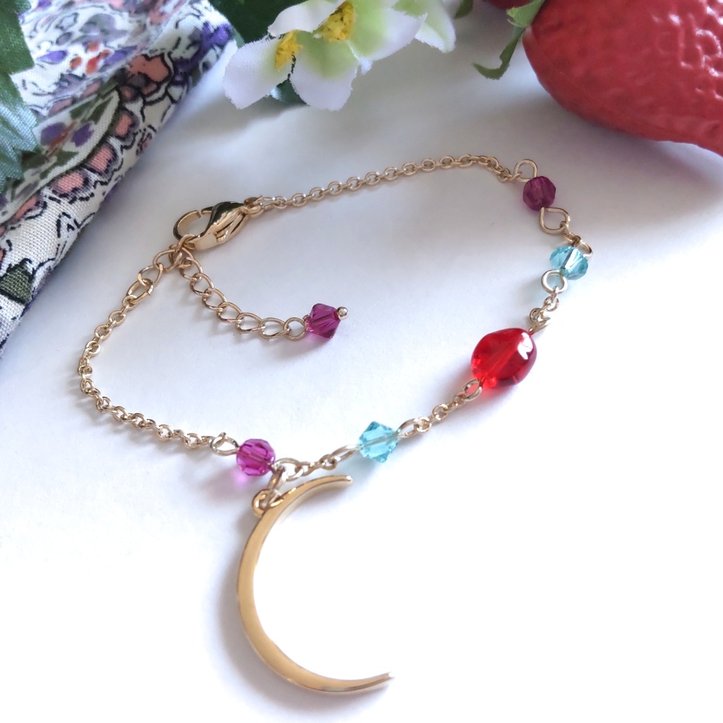 悪魔を待つ三日月ブレスレット 非公式夢月ロアイメージアクセサリー