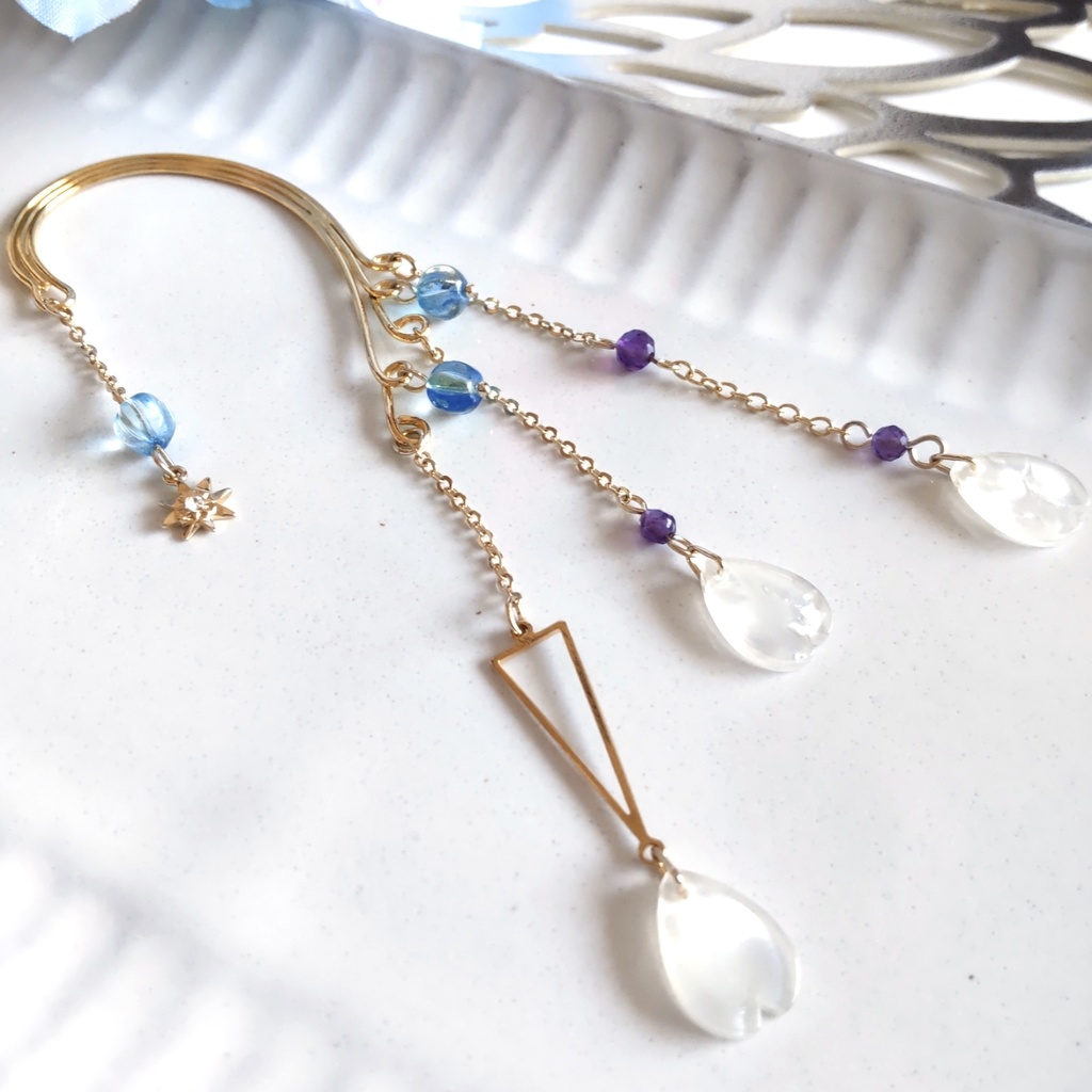 晴天の桜吹雪イヤーフック　非公式甲斐田晴イメージアクセサリー