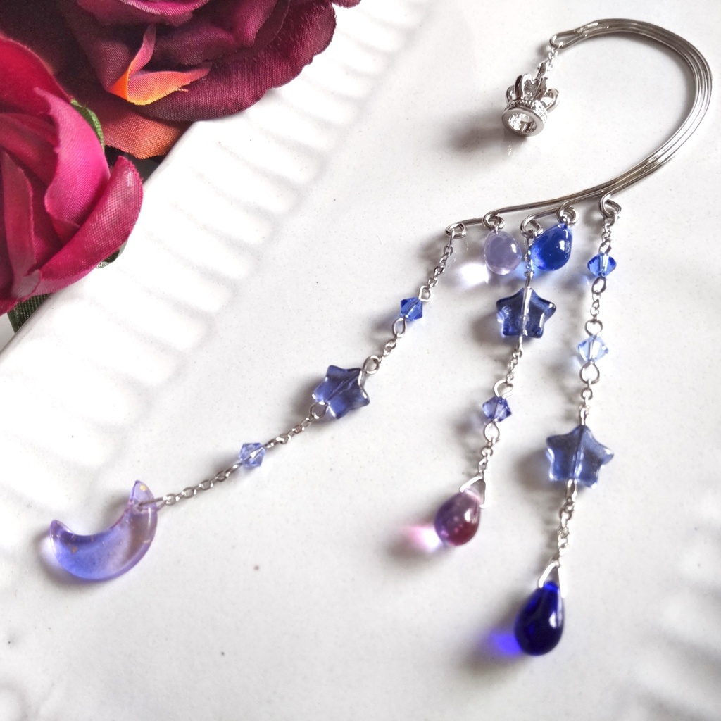 夜の女王のイヤーフック 非公式白雪巴イメージアクセサリー