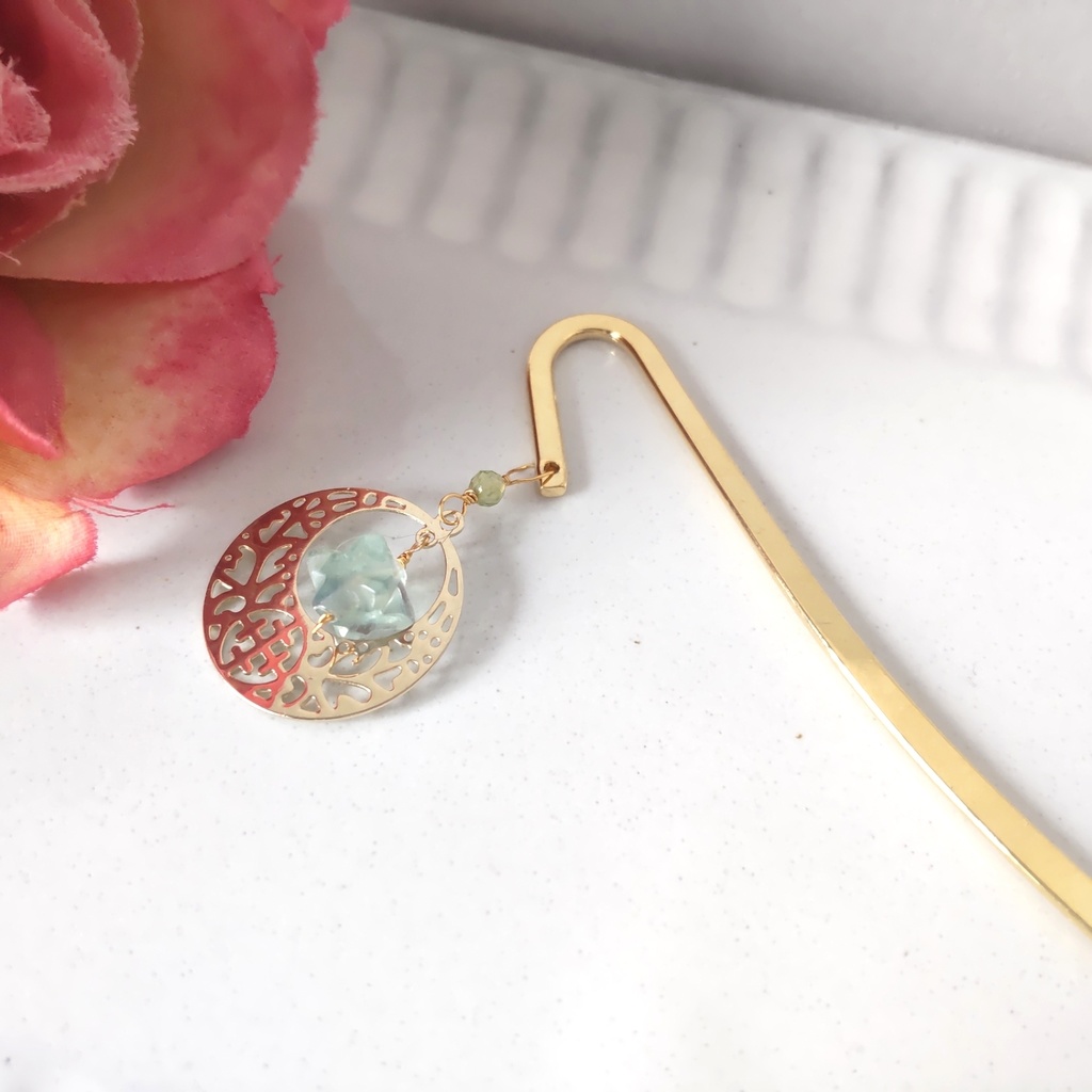 教授の蛍石とペリドットのしおり 非公式オリバー・エバンスイメージアクセサリー