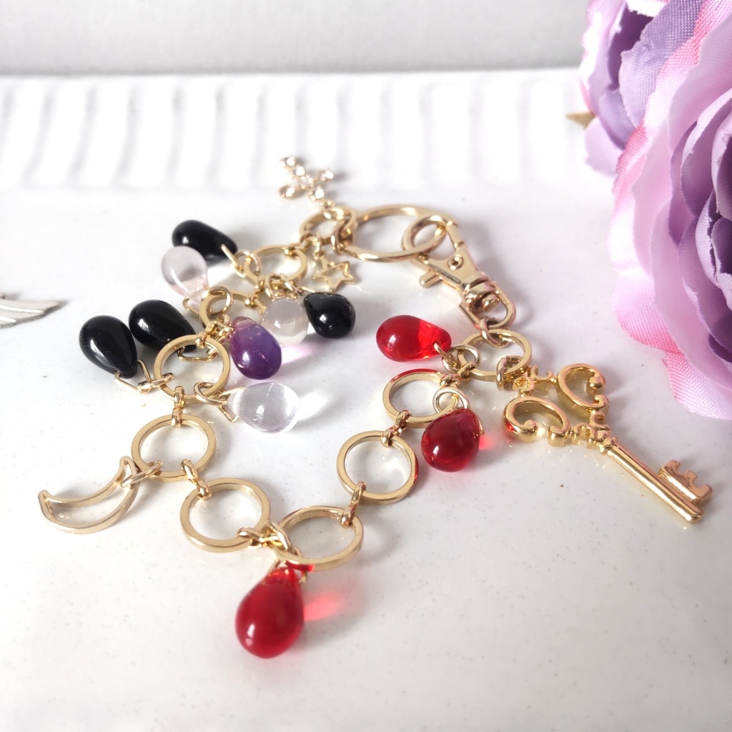 吸血鬼の鍵バッグチャーム 非公式葛葉イメージアクセサリー