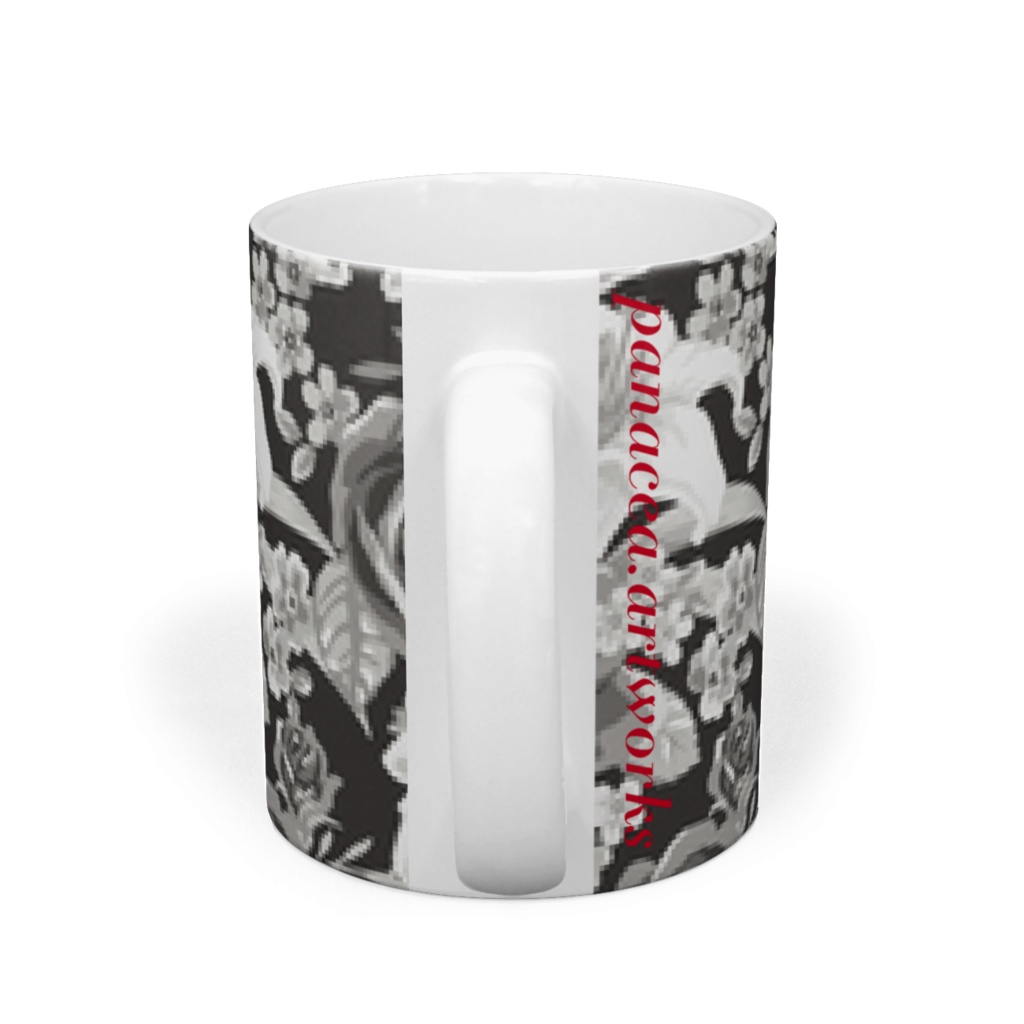 モダン花柄マグカップ