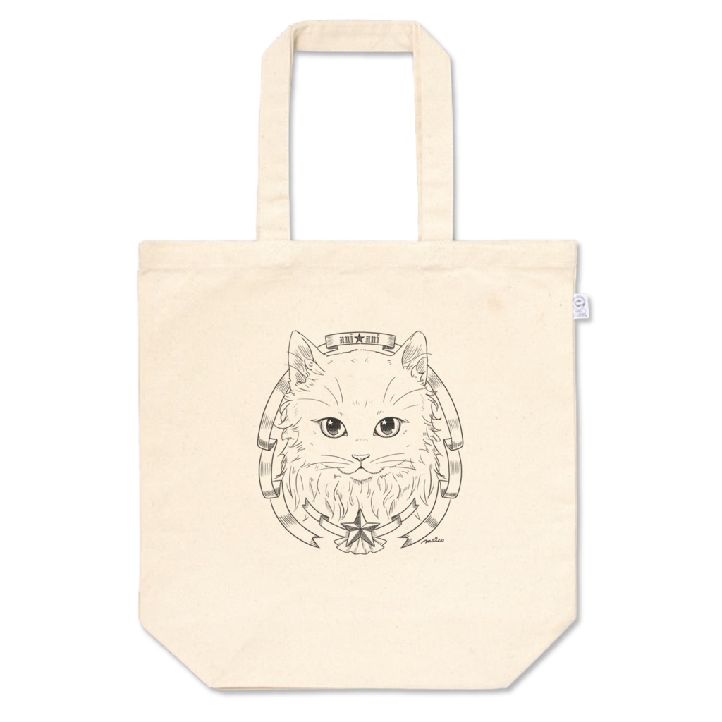 Star cat トートバッグ (M)