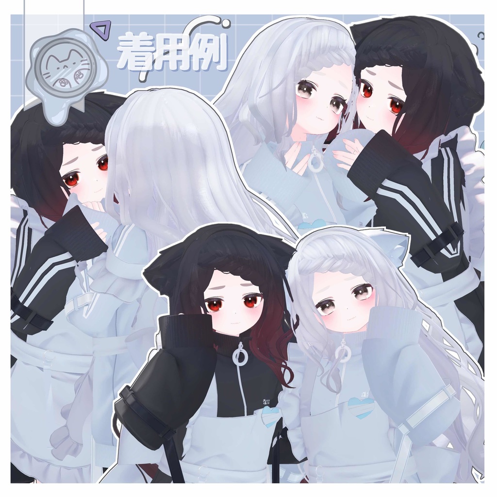 三つ編みティアラ Hair【3Dヘアモデル】