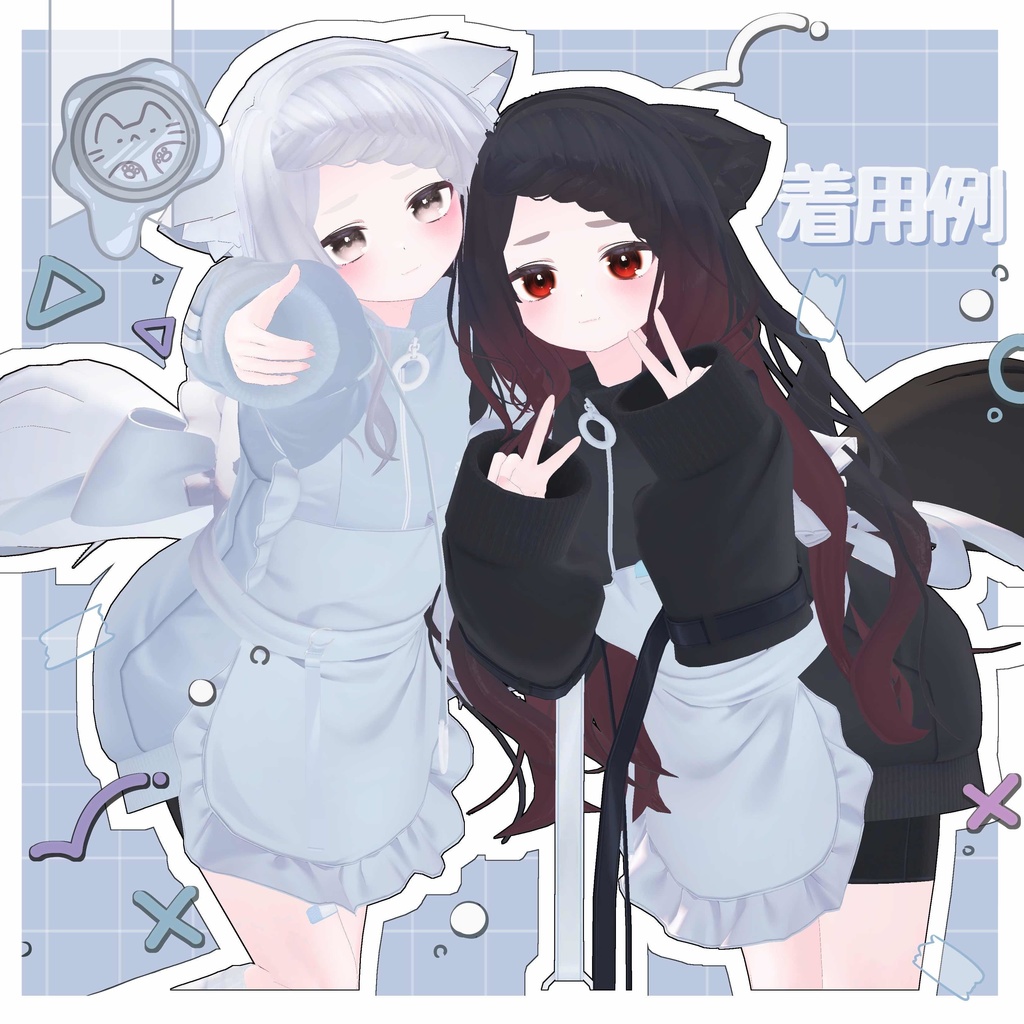 三つ編みティアラ Hair【3Dヘアモデル】