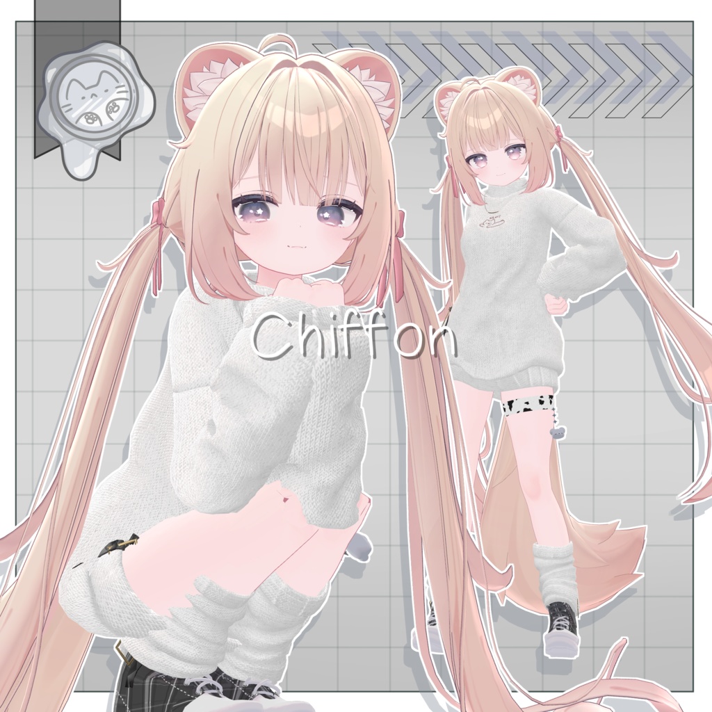 下着を見せない!秋風ルーズ 【3D衣装】