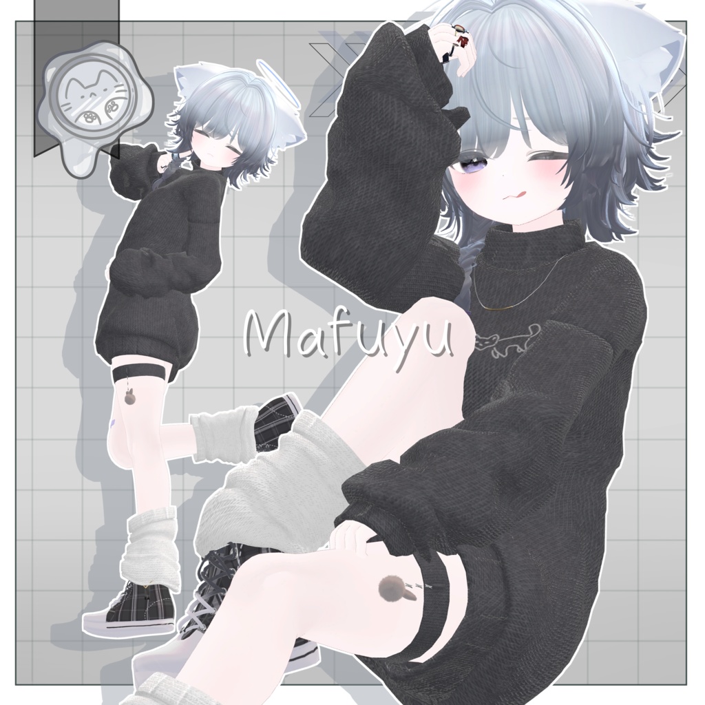 下着を見せない!秋風ルーズ 【3D衣装】