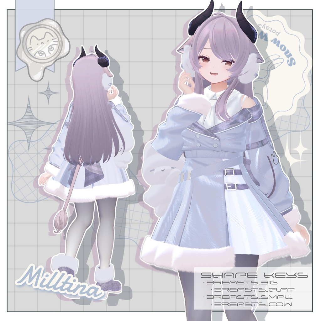 【3D衣装】Lapine Miel -ラピーヌミエル- 12アバター対応