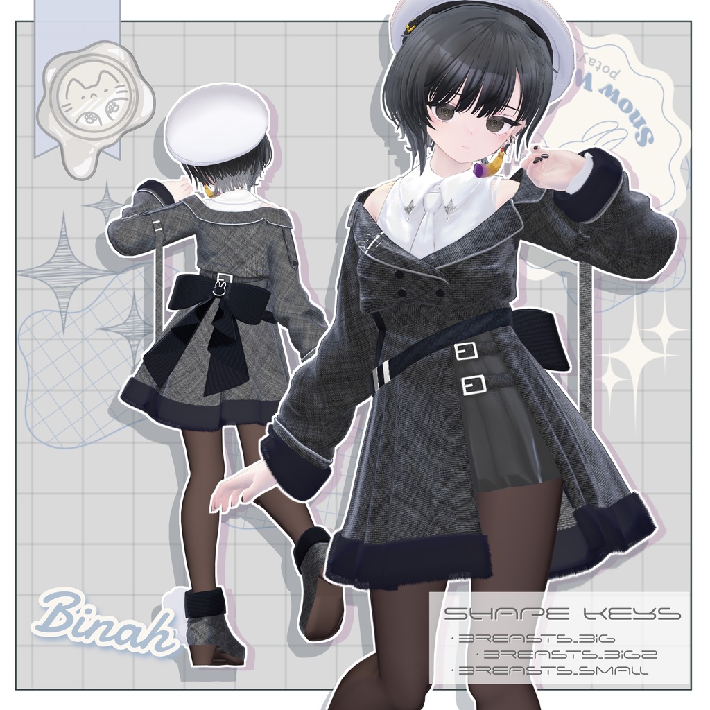 【3D衣装】Lapine Miel -ラピーヌミエル- 12アバター対応