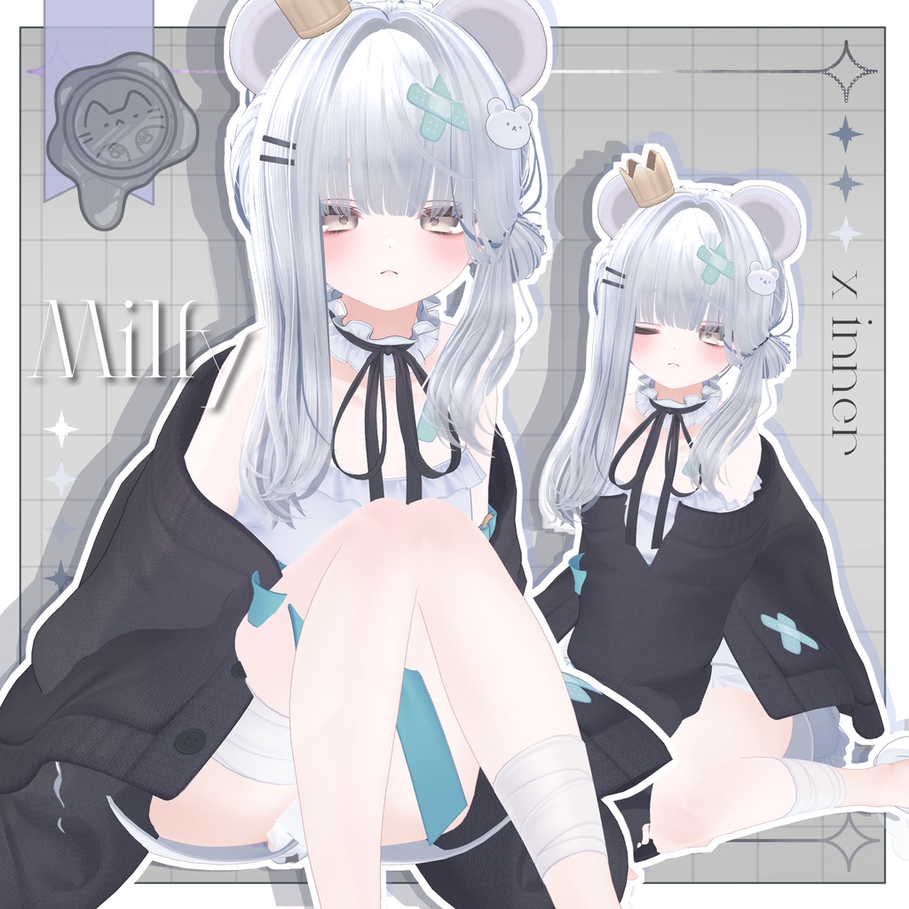 無造作ノーブル【3Dヘアモデル】