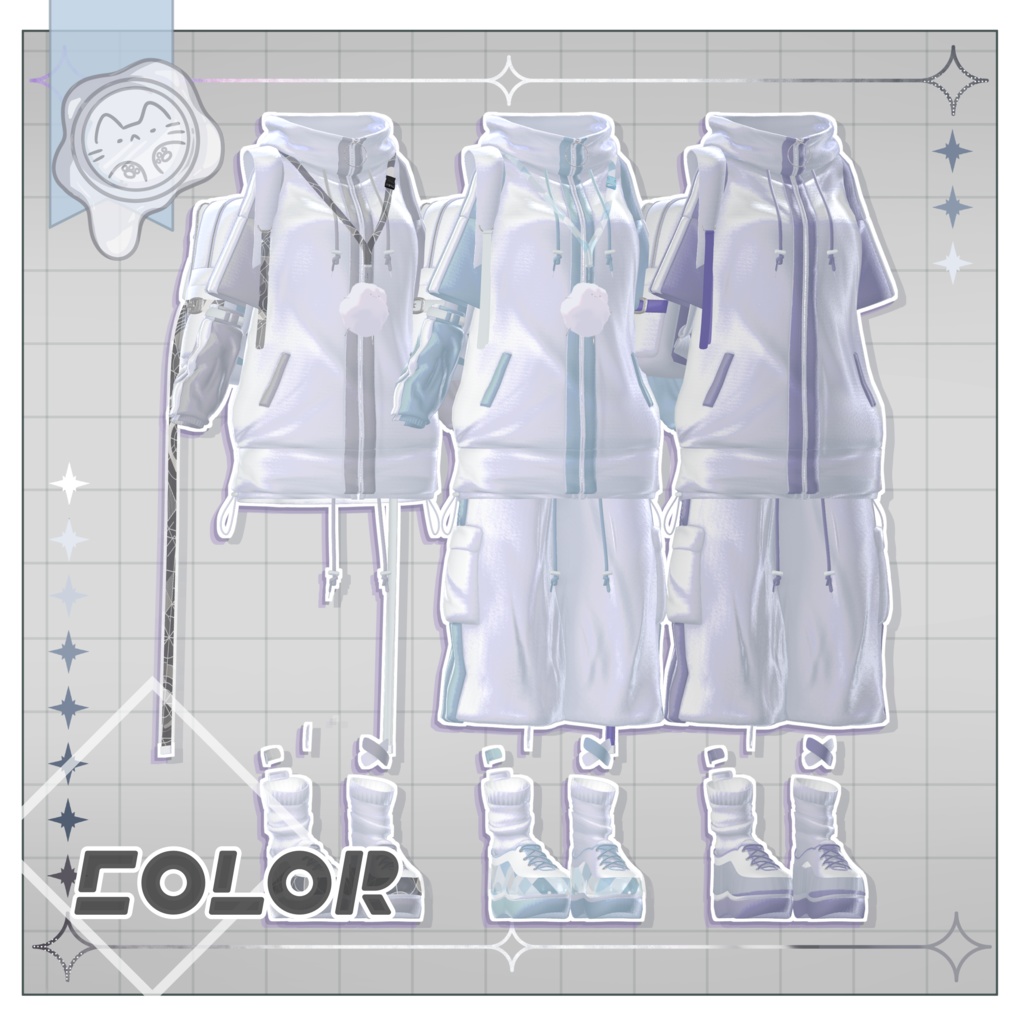 【3D衣装】放課後ジャージ -15アバター対応-