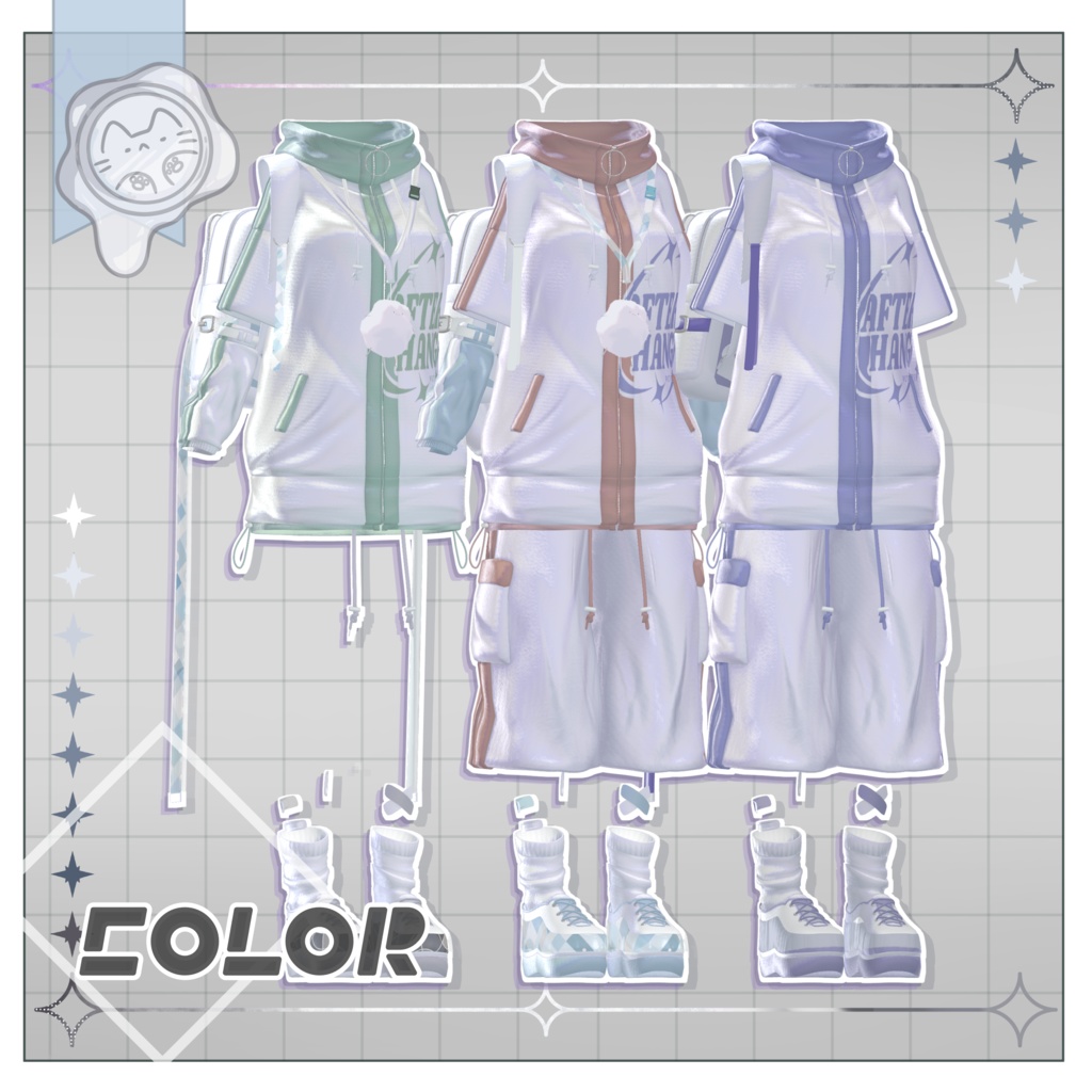 【3D衣装】放課後ジャージ -15アバター対応-