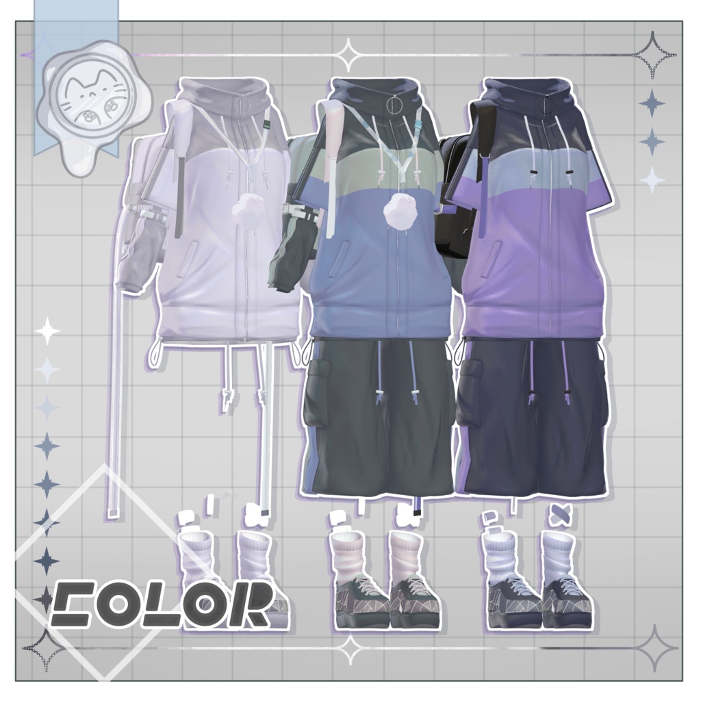 【3D衣装】放課後ジャージ -15アバター対応-