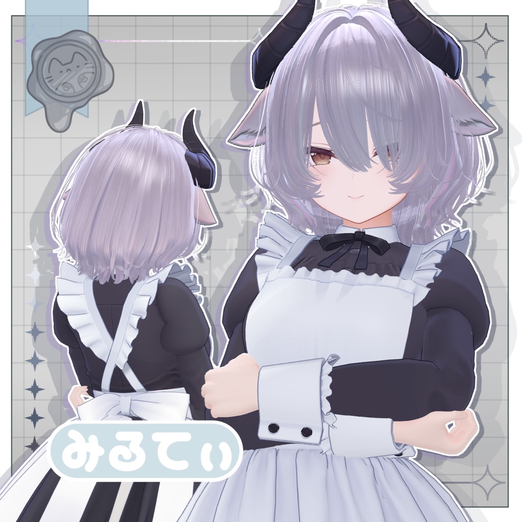 ゆるっとウルフボブ【3Dヘアモデル】