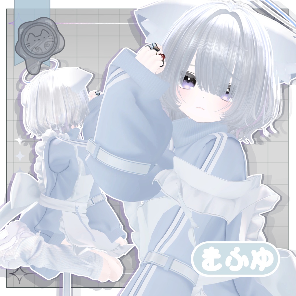 ゆるっとウルフボブ【3Dヘアモデル】