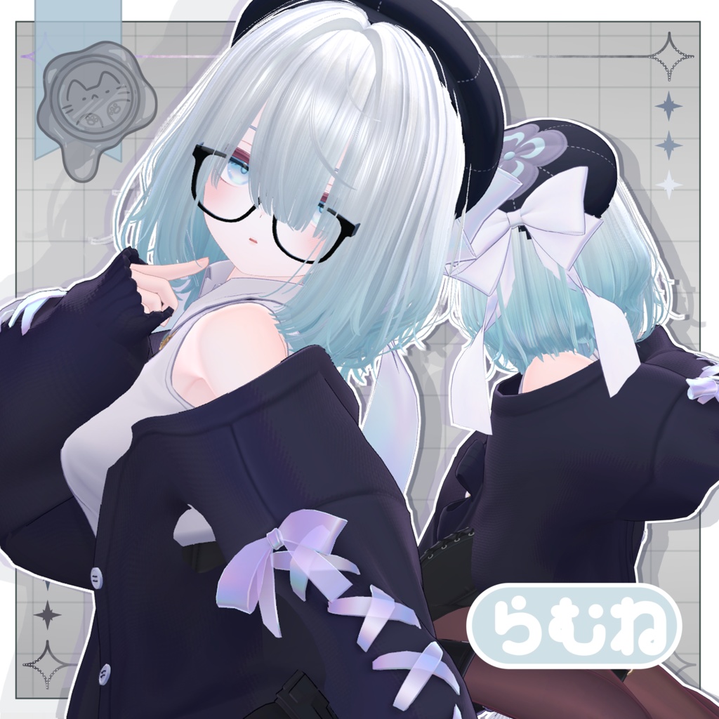 ゆるっとウルフボブ【3Dヘアモデル】
