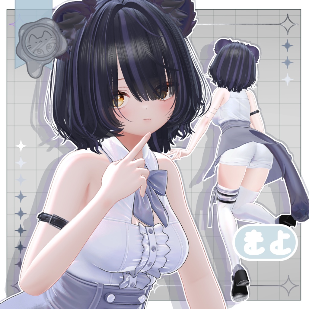 ゆるっとウルフボブ【3Dヘアモデル】