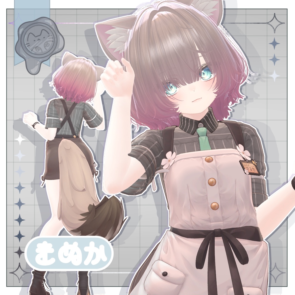ゆるっとウルフボブ【3Dヘアモデル】