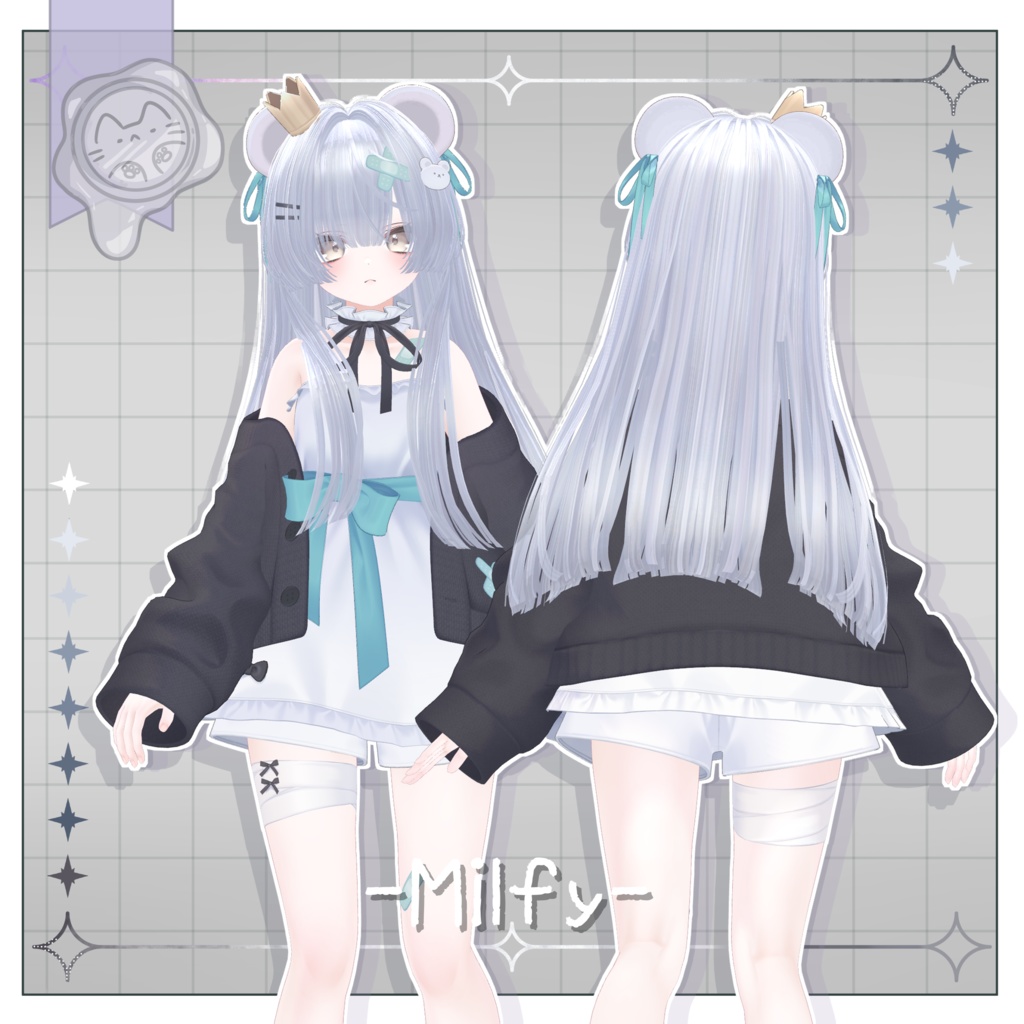 清楚ひめカット【3Dヘアモデル】