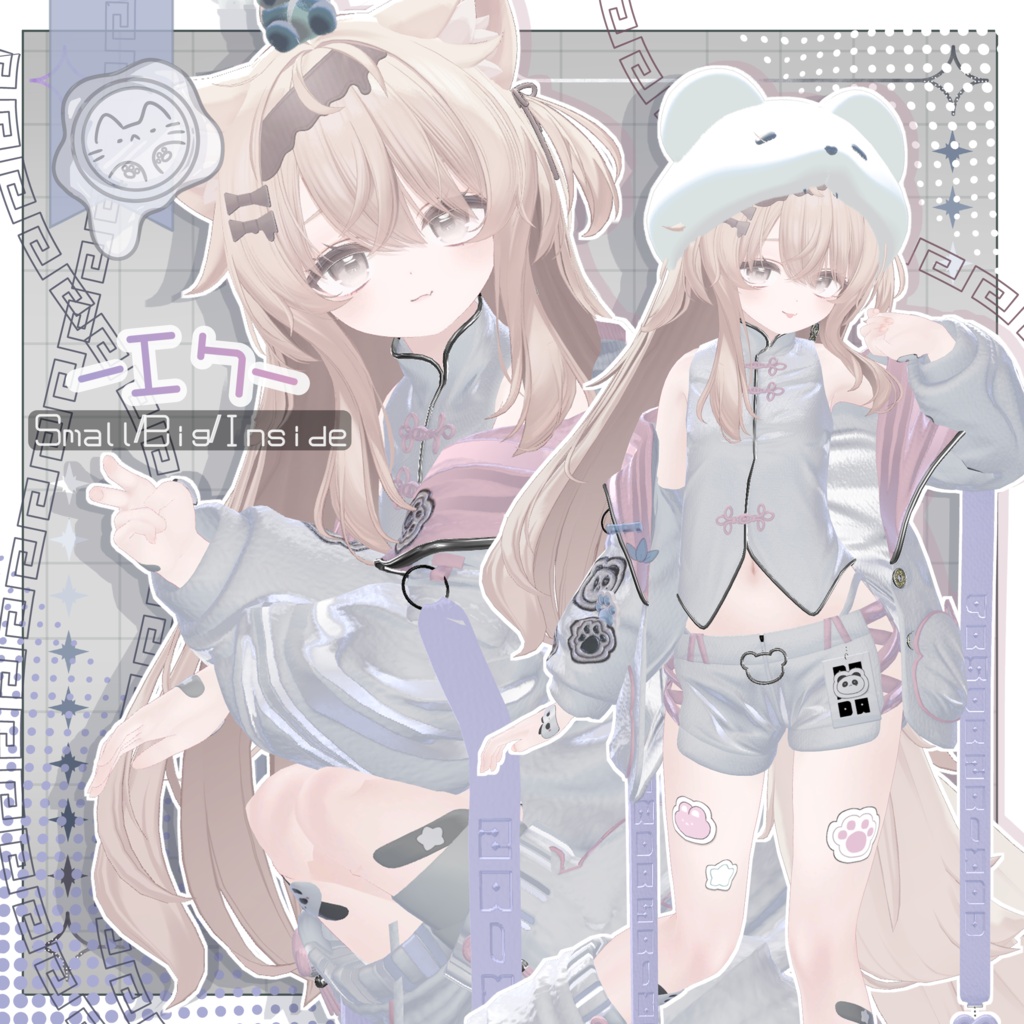 【3D衣装】包恋猫-ぱおれんまお- 14アバター対応