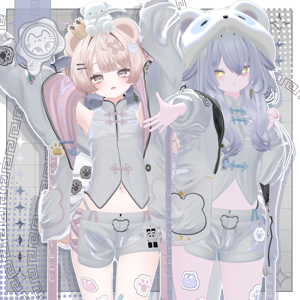 【3D衣装】包恋猫-ぱおれんまお- 14アバター対応