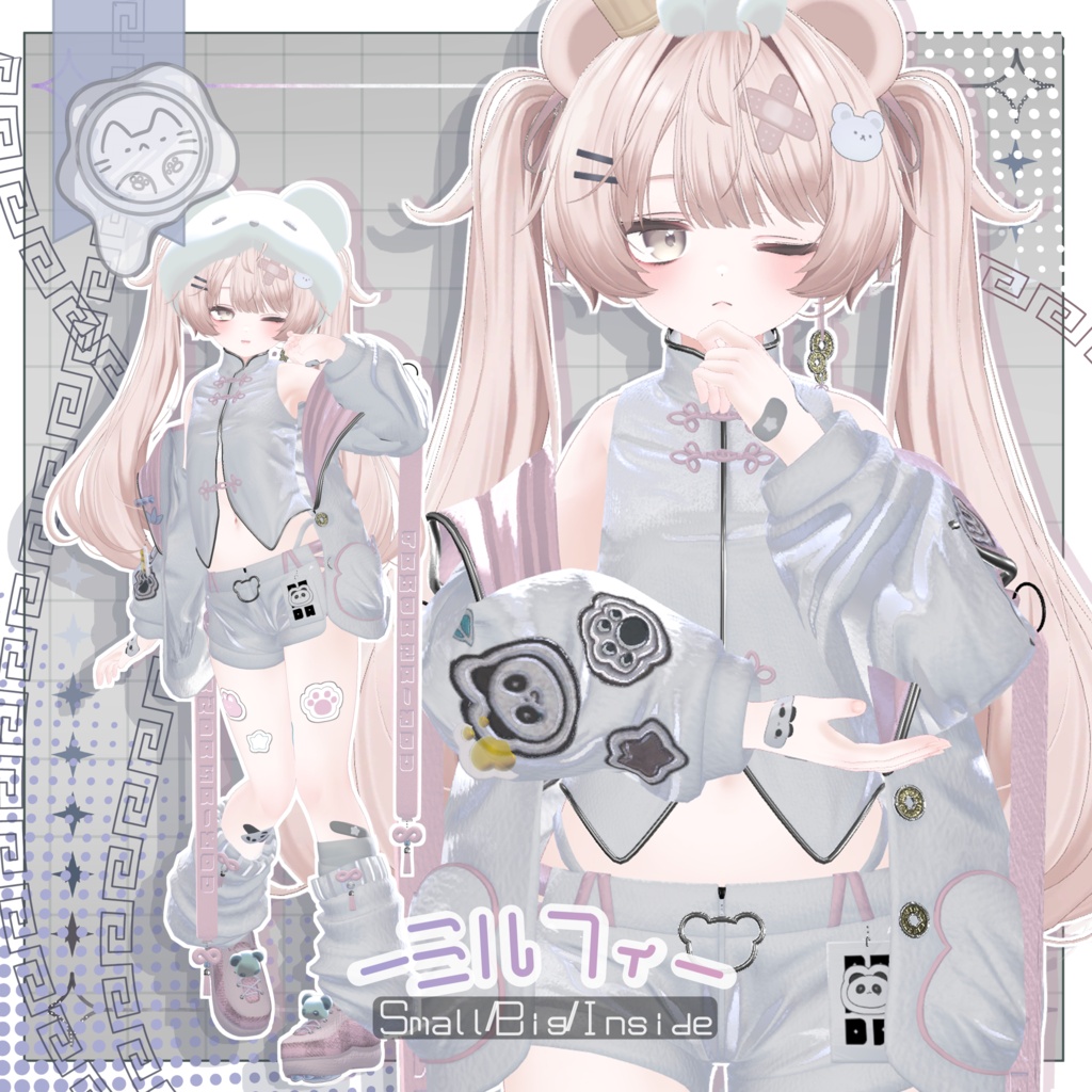 【3D衣装】包恋猫-ぱおれんまお- 14アバター対応