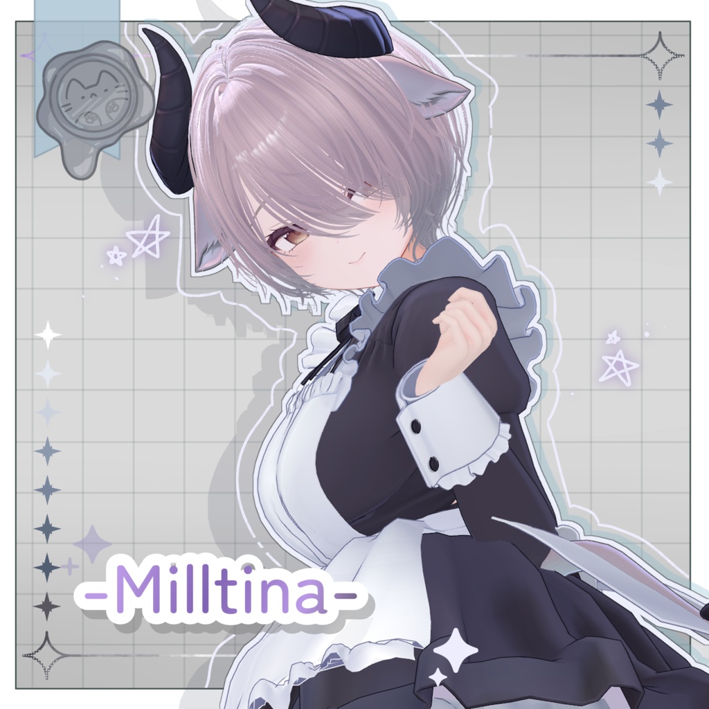 包帯病みかわショート【3Dヘアモデル】