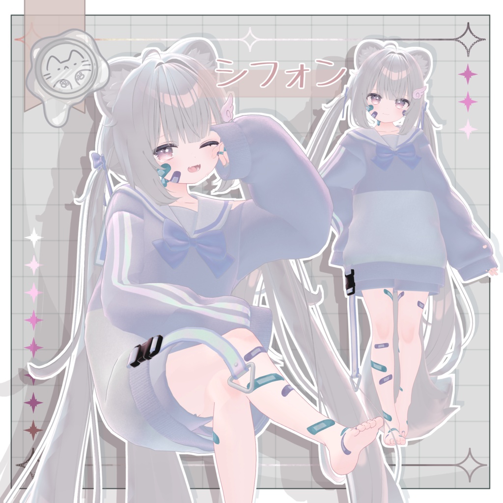 キズダラケ -絆創膏-【3D小物】