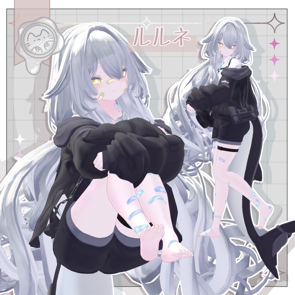 キズダラケ -絆創膏-【3D小物】