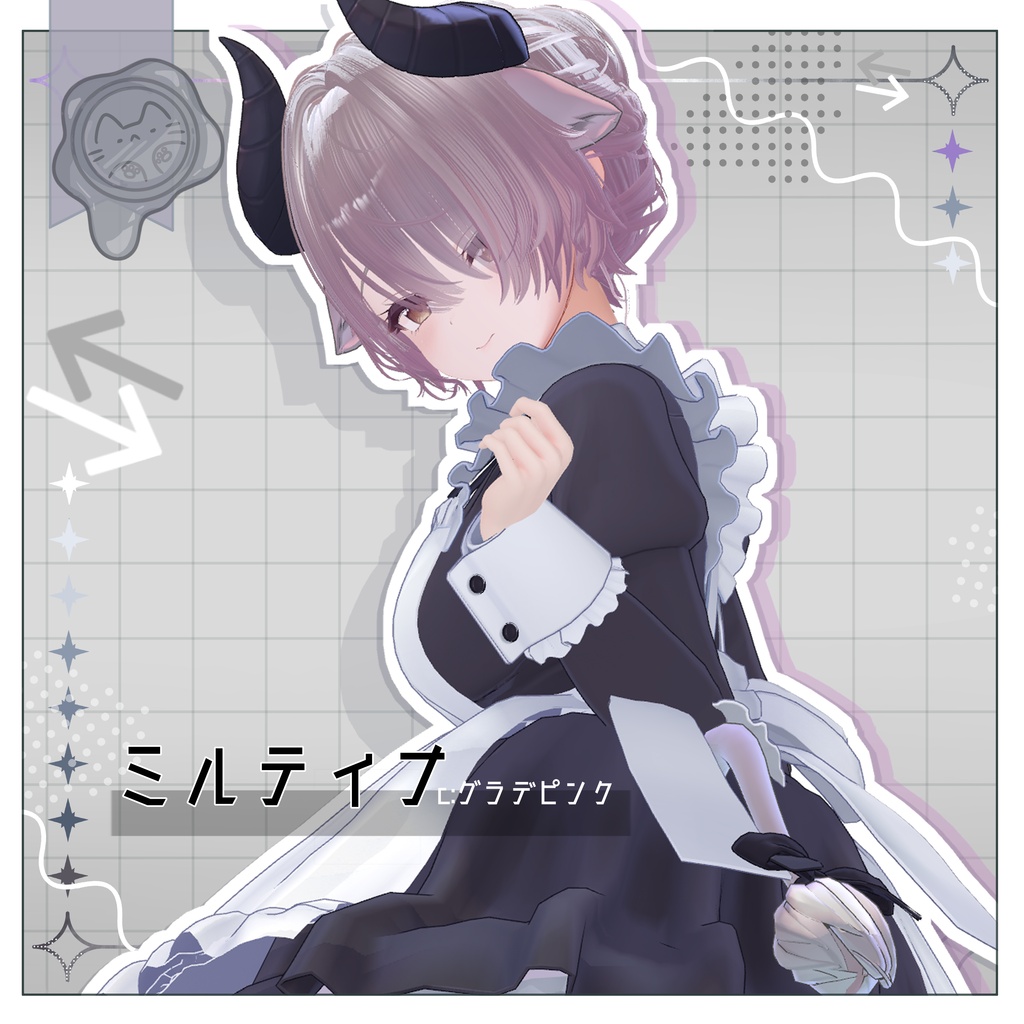 ギミック付!ほどけて結べる おだんごポニーちゃん【3Dヘアモデル】